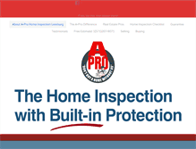 Tablet Screenshot of homeinspectionleesburg.com